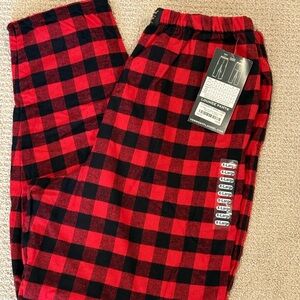 Red and Black Plaid Lounge Pants